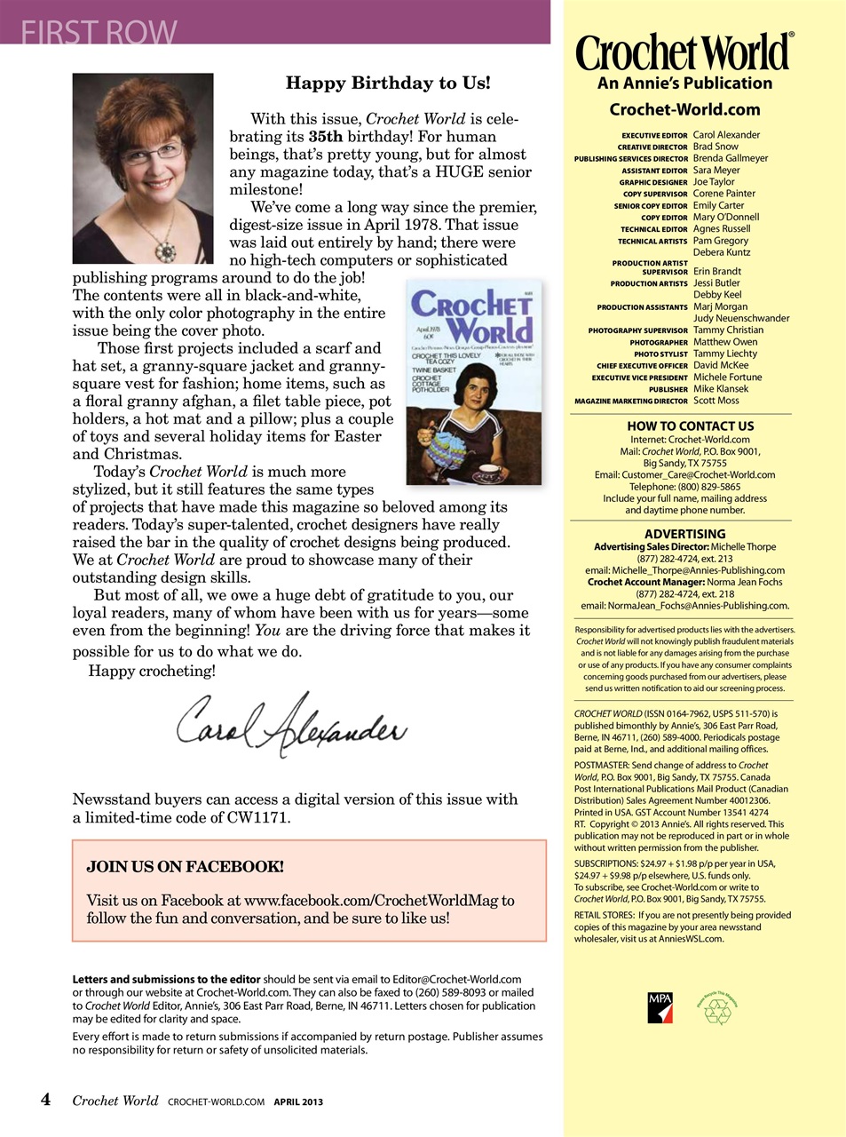 Crochet World Preview Pages