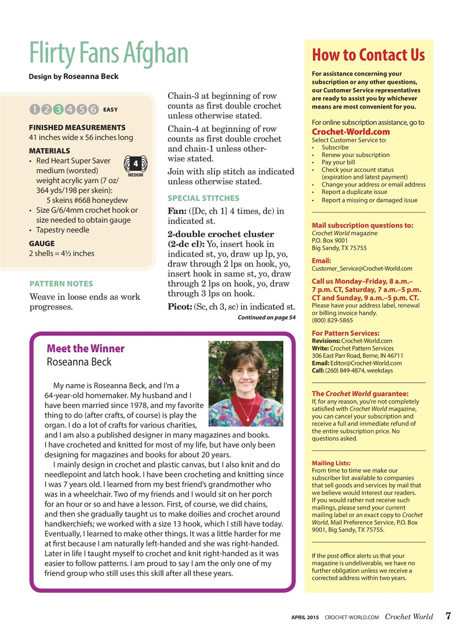 Crochet World Preview Pages