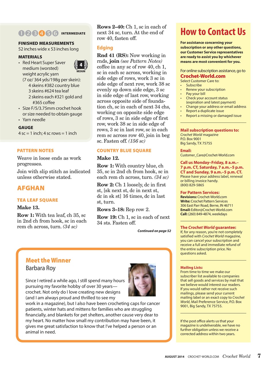 Crochet World Preview Pages