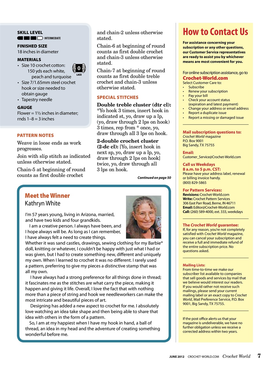 Crochet World Preview Pages