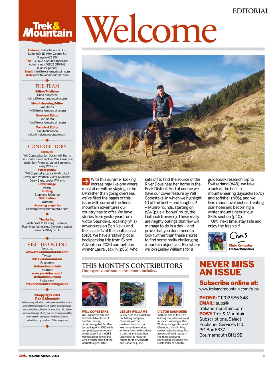 Trek & Mountain Magazine Preview Pages