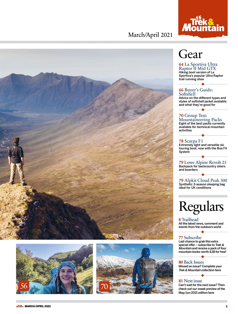 Trek & Mountain Magazine Preview Pages