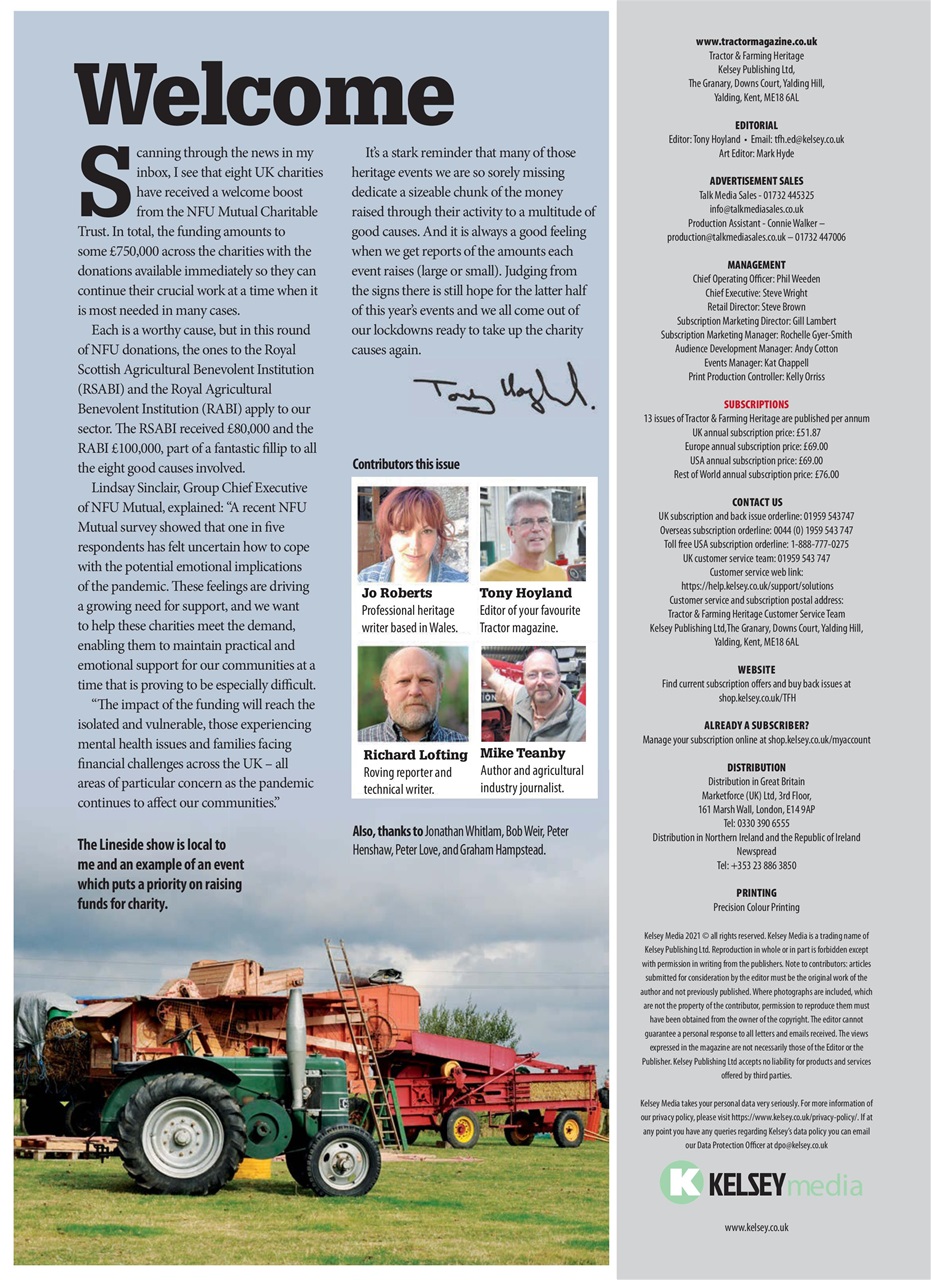 Tractor & Farming Heritage Magazine Preview Pages
