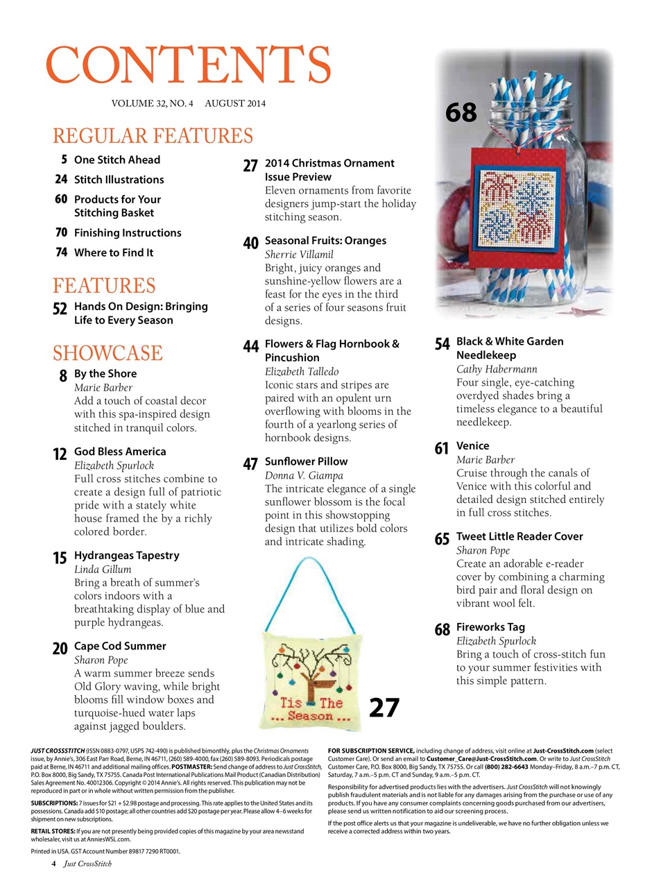 Just CrossStitch Preview Pages