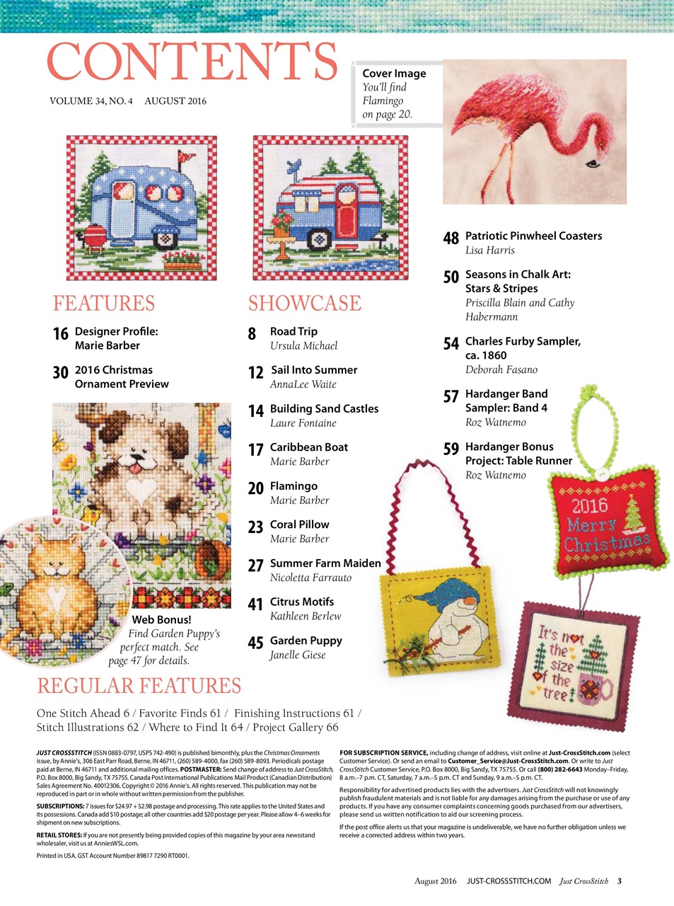 Just CrossStitch Preview Pages