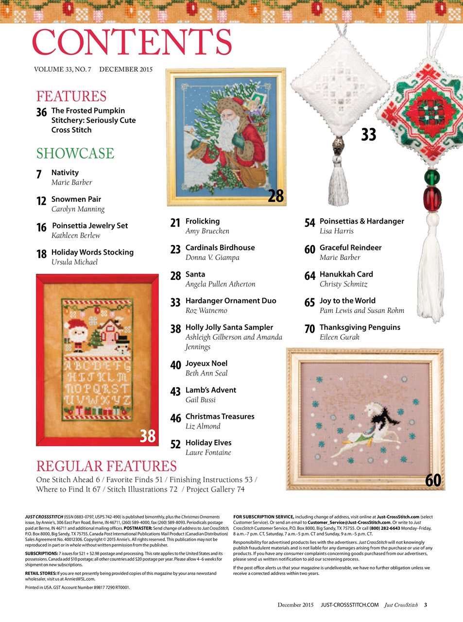 Just CrossStitch Preview Pages