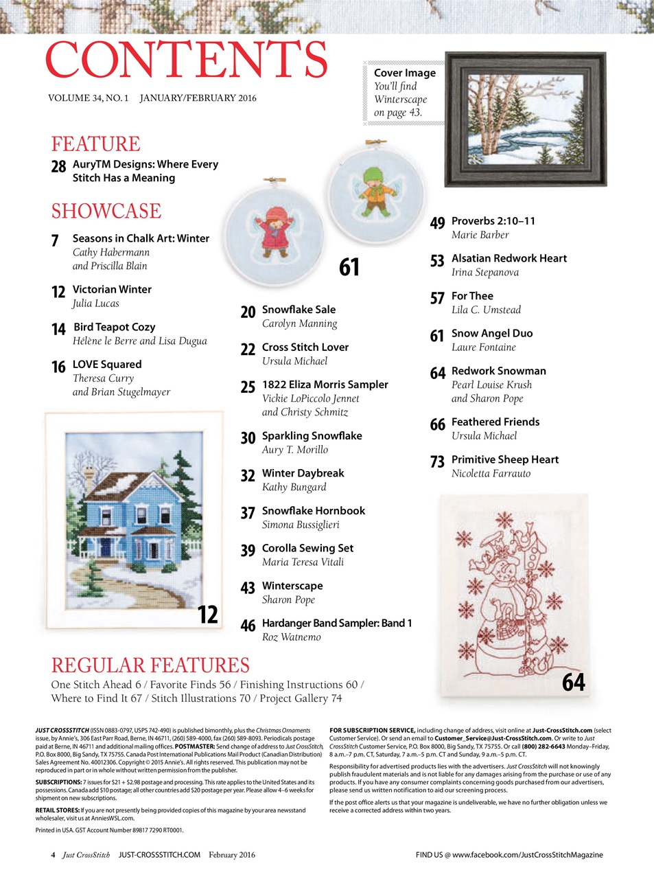 Just CrossStitch Preview Pages