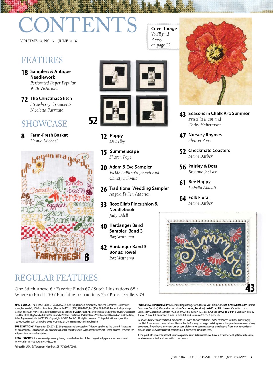 Just CrossStitch Preview Pages