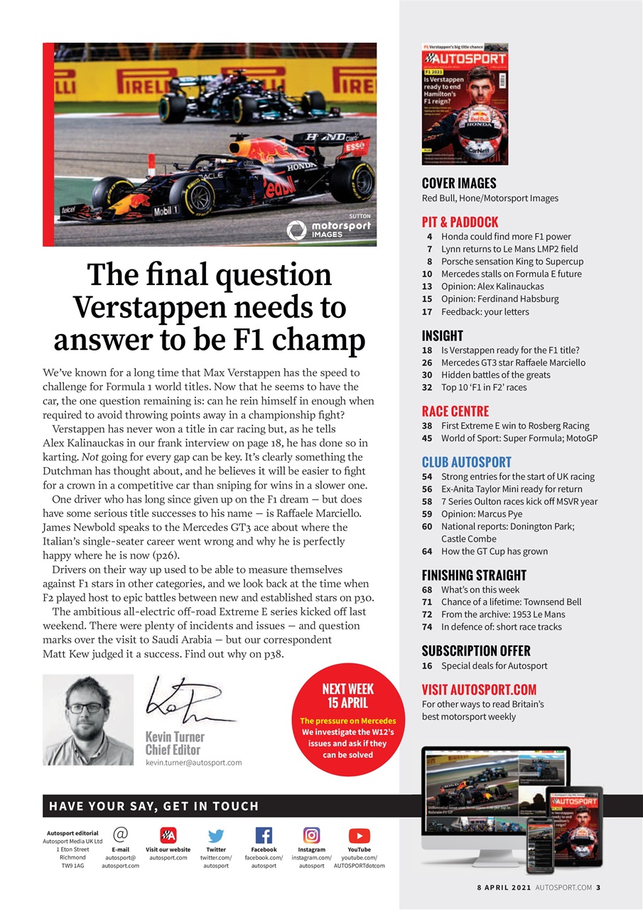 Autosport Preview Pages