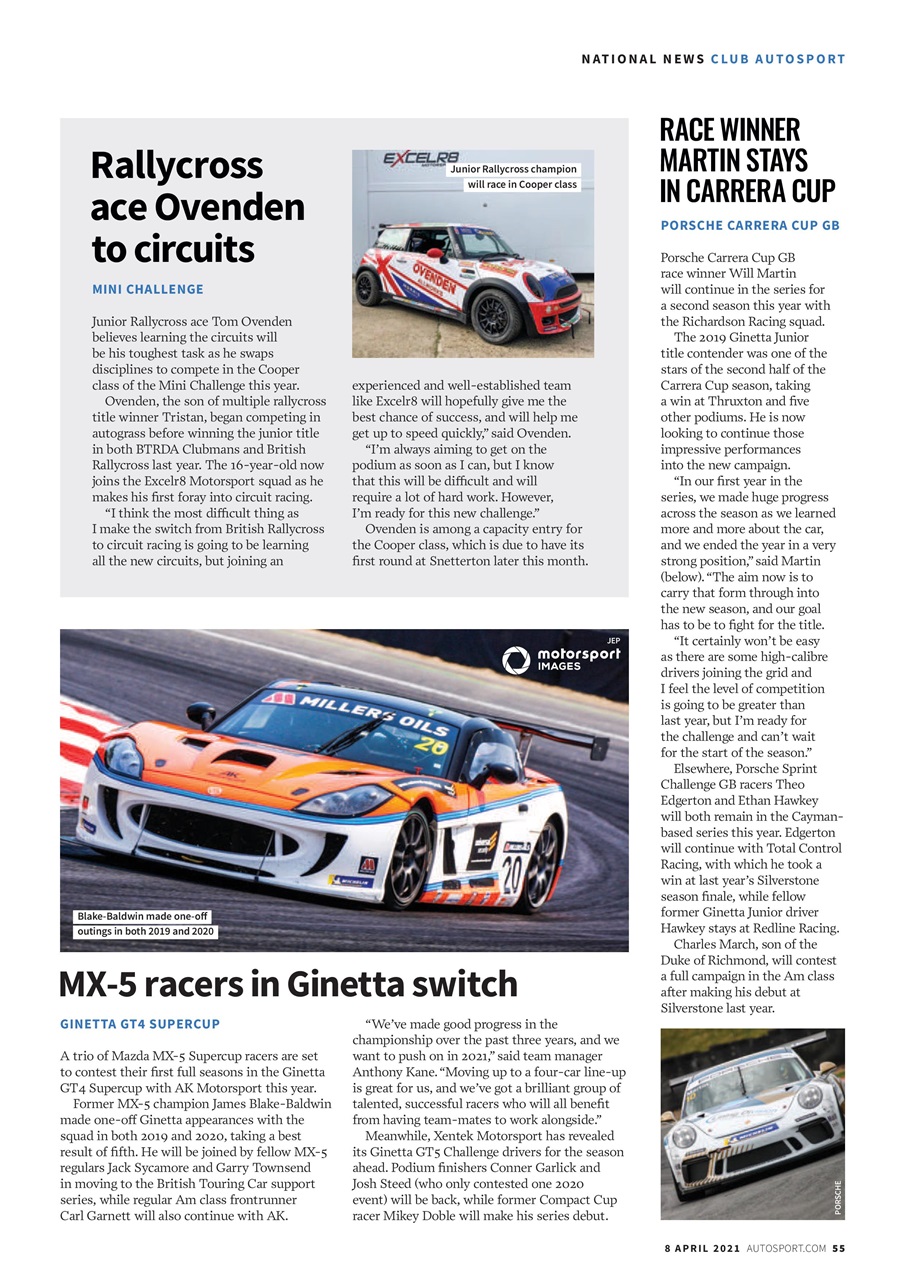 Autosport Preview Pages