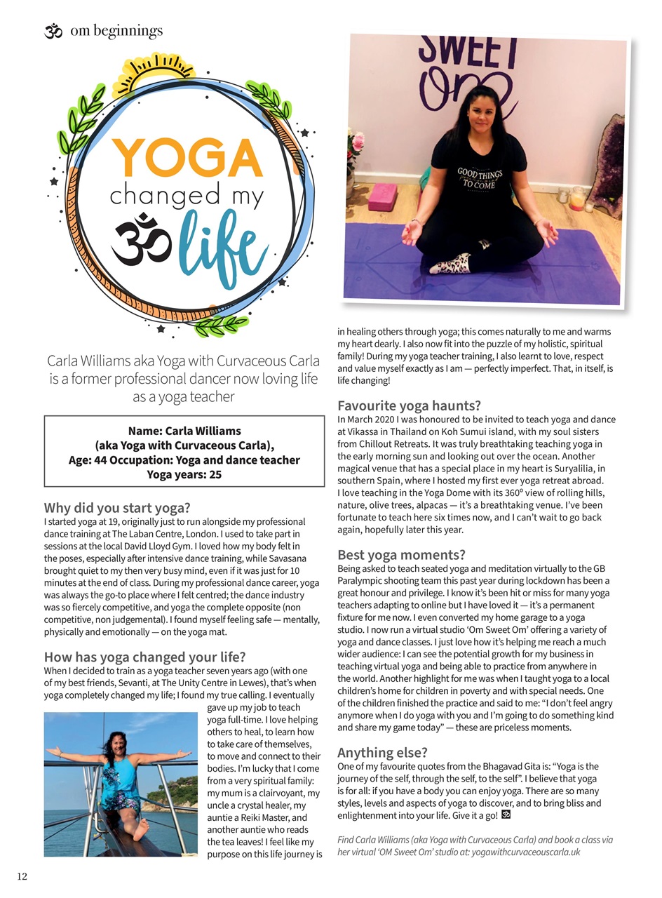 OM Yoga Magazine Preview Pages