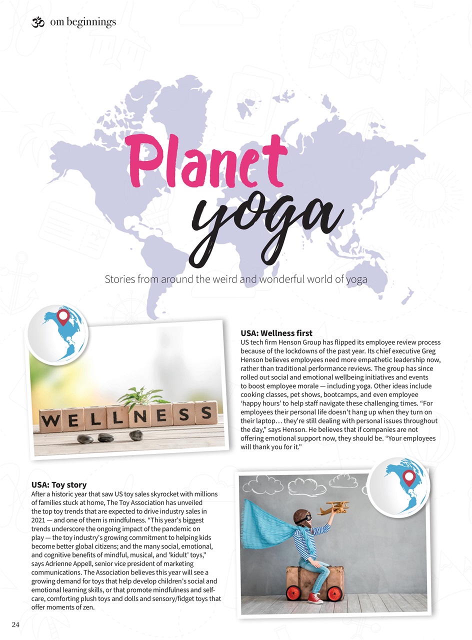 OM Yoga Magazine Preview Pages