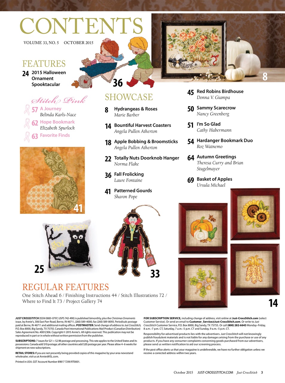 Just CrossStitch Preview Pages
