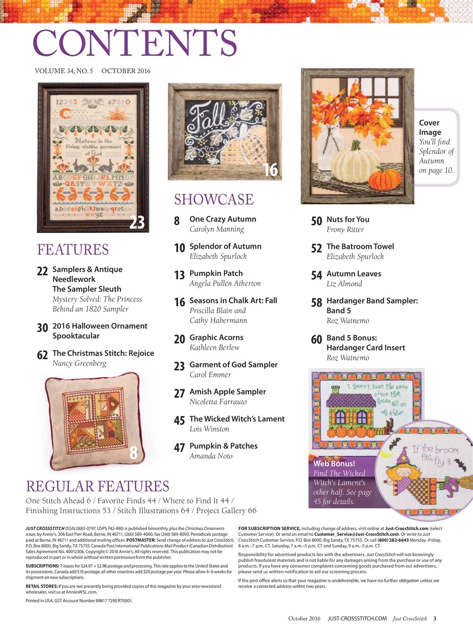 Just CrossStitch Preview Pages