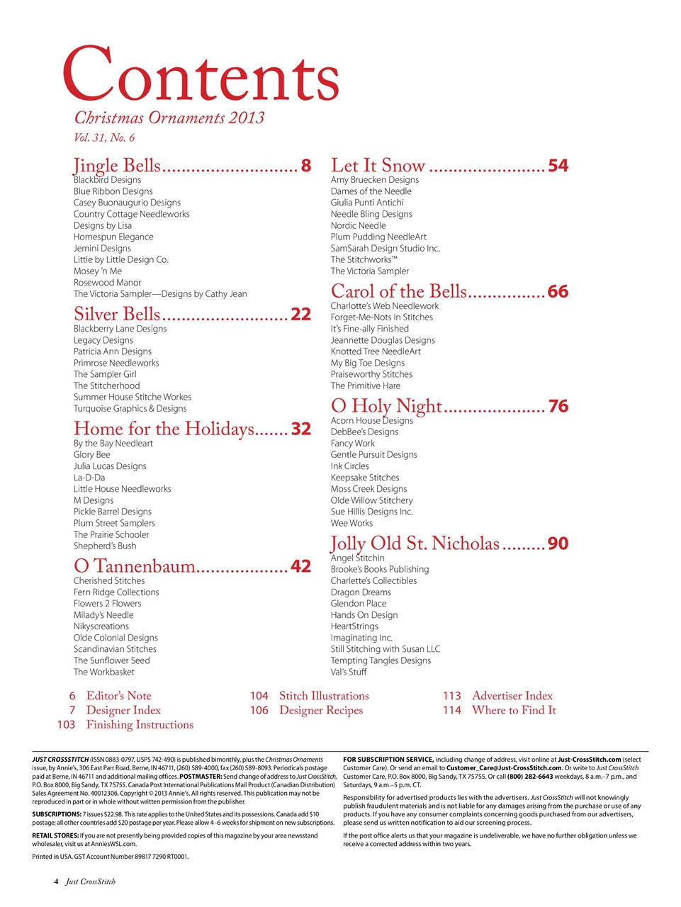 Just CrossStitch Preview Pages