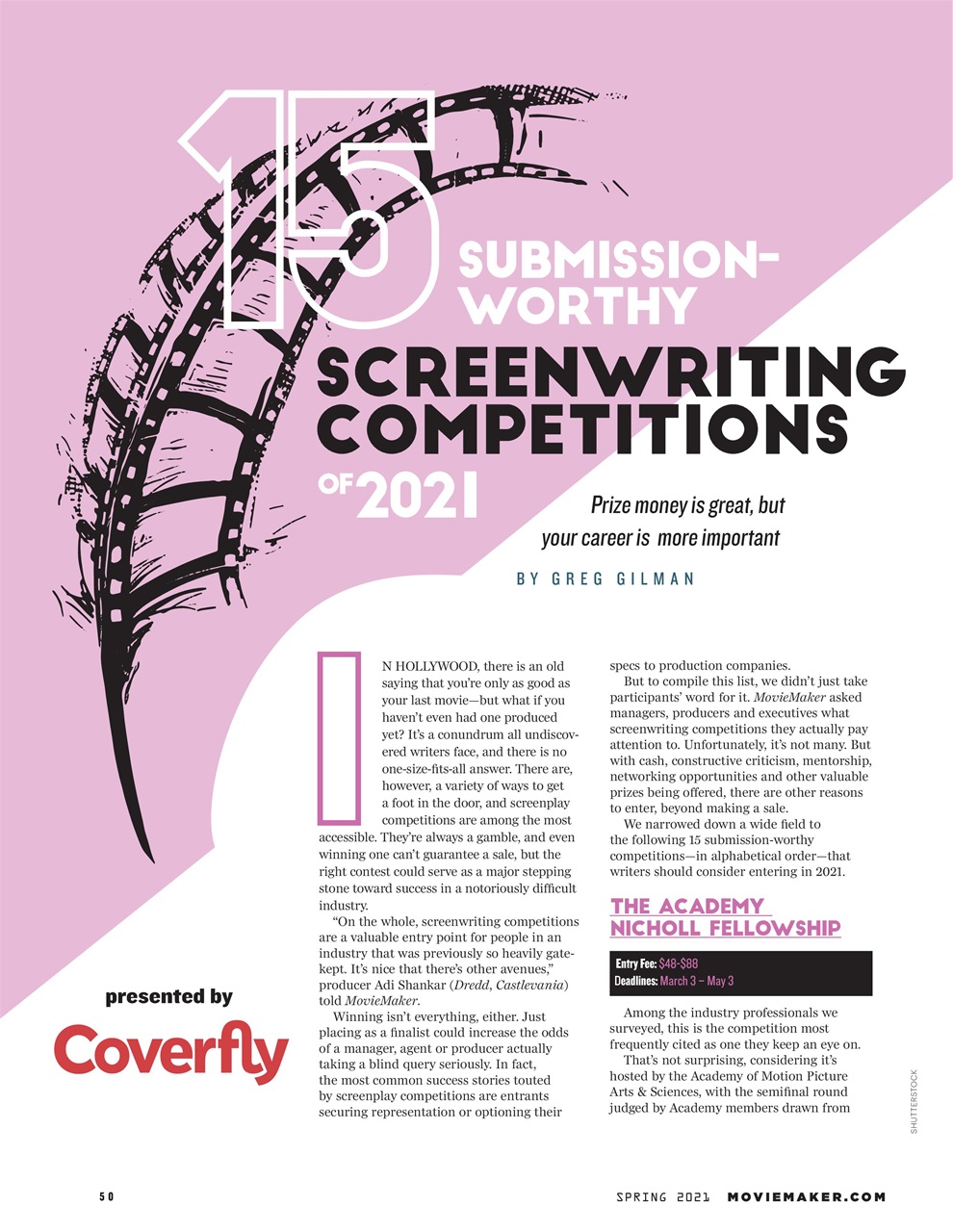 MovieMaker Magazine Preview Pages