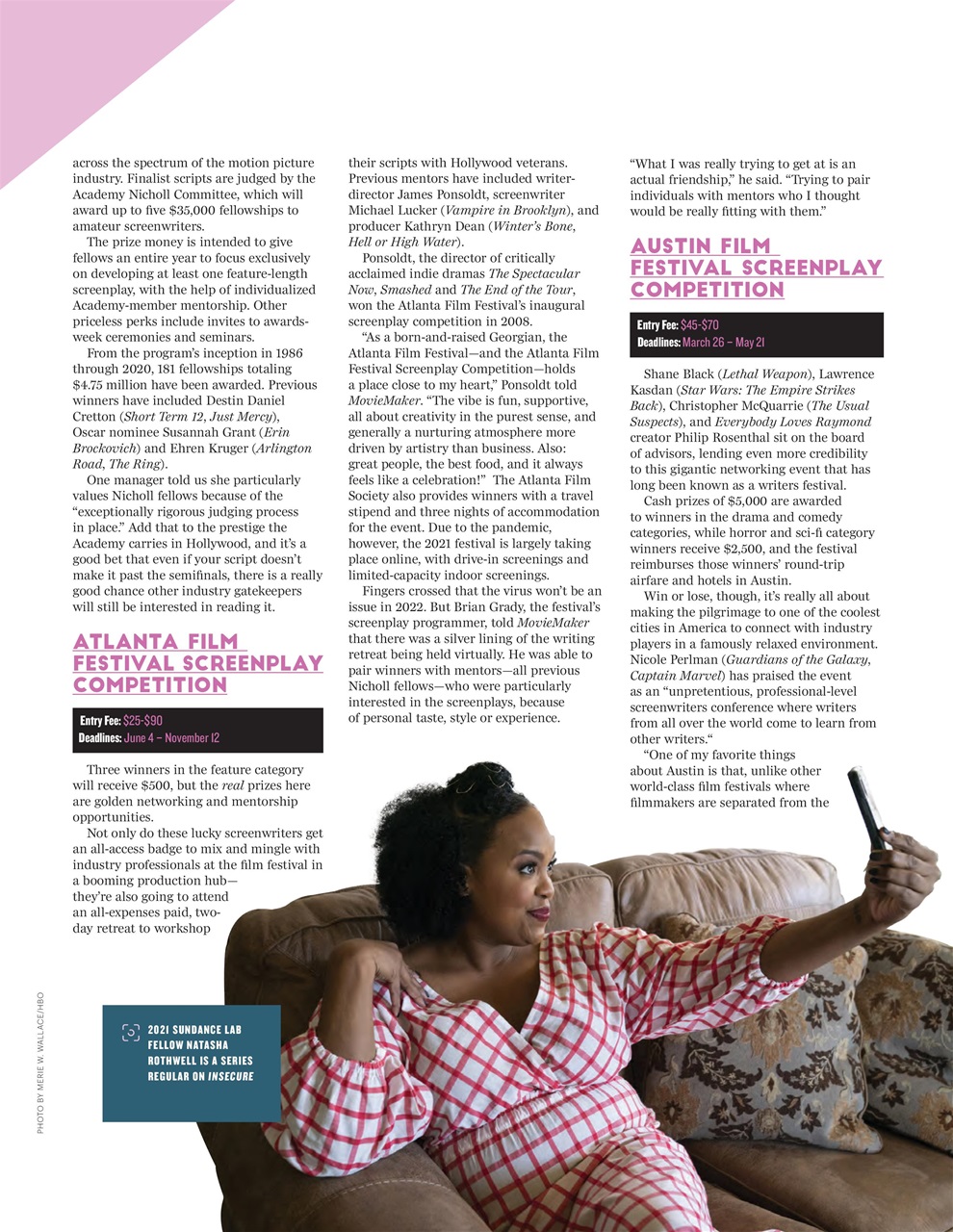 MovieMaker Magazine Preview Pages