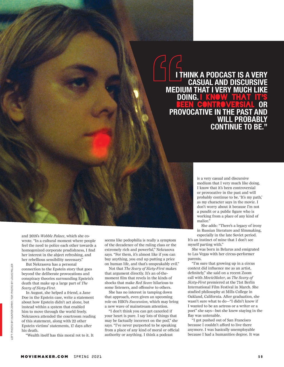 MovieMaker Magazine Preview Pages