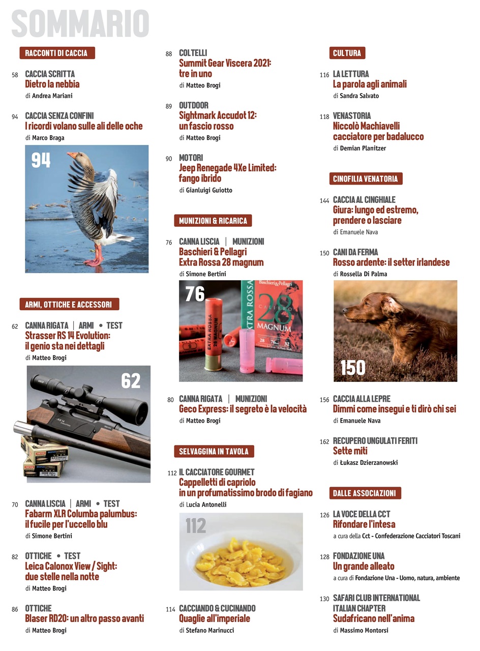 Caccia Magazine Preview Pages