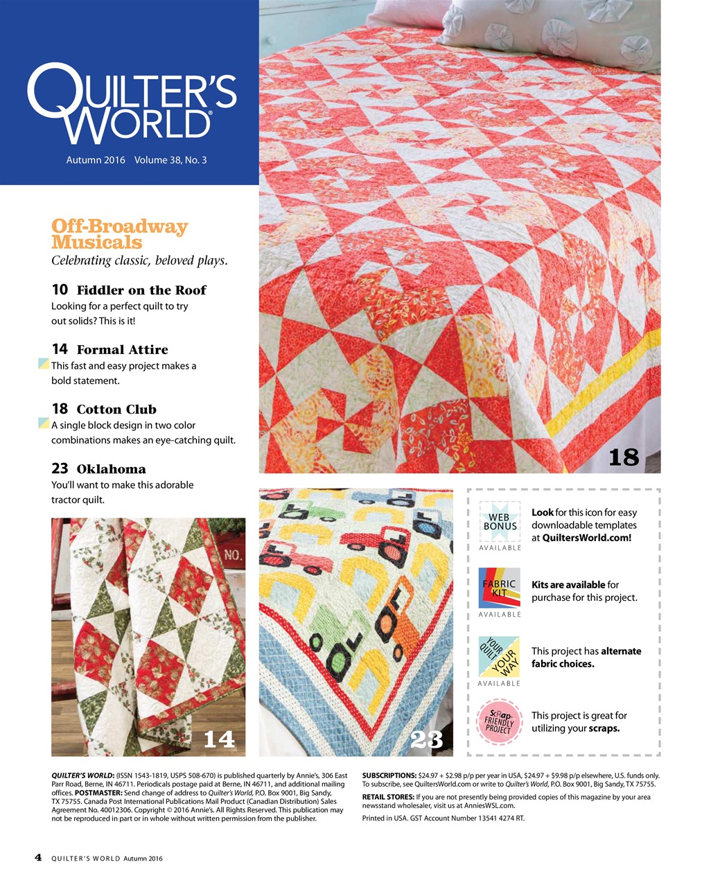 Quilter's World Preview Pages