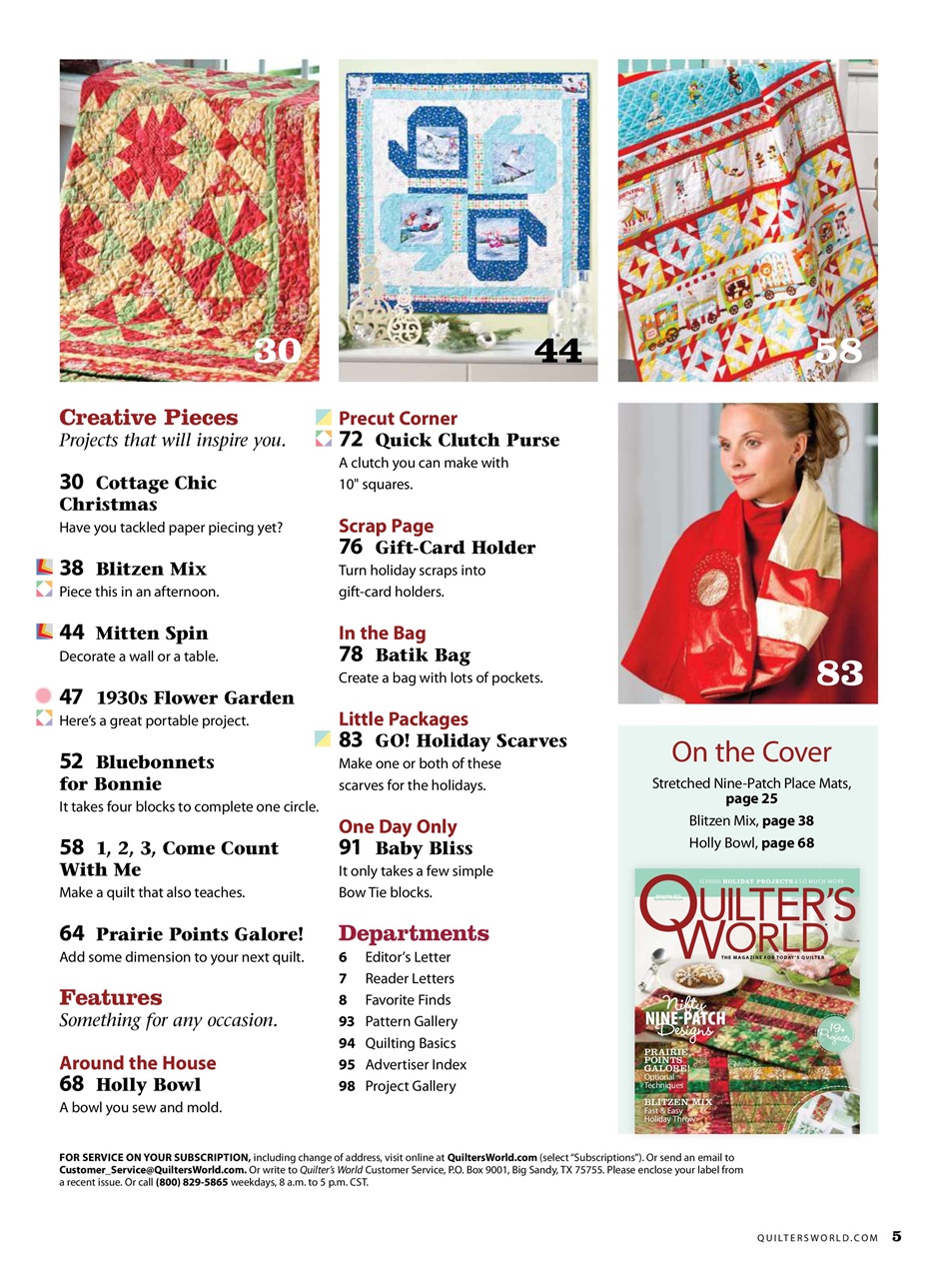 Quilter's World Preview Pages