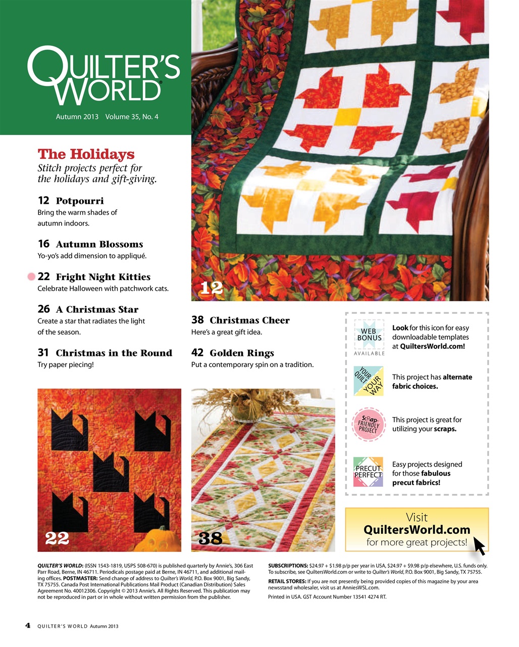 Quilter's World Preview Pages