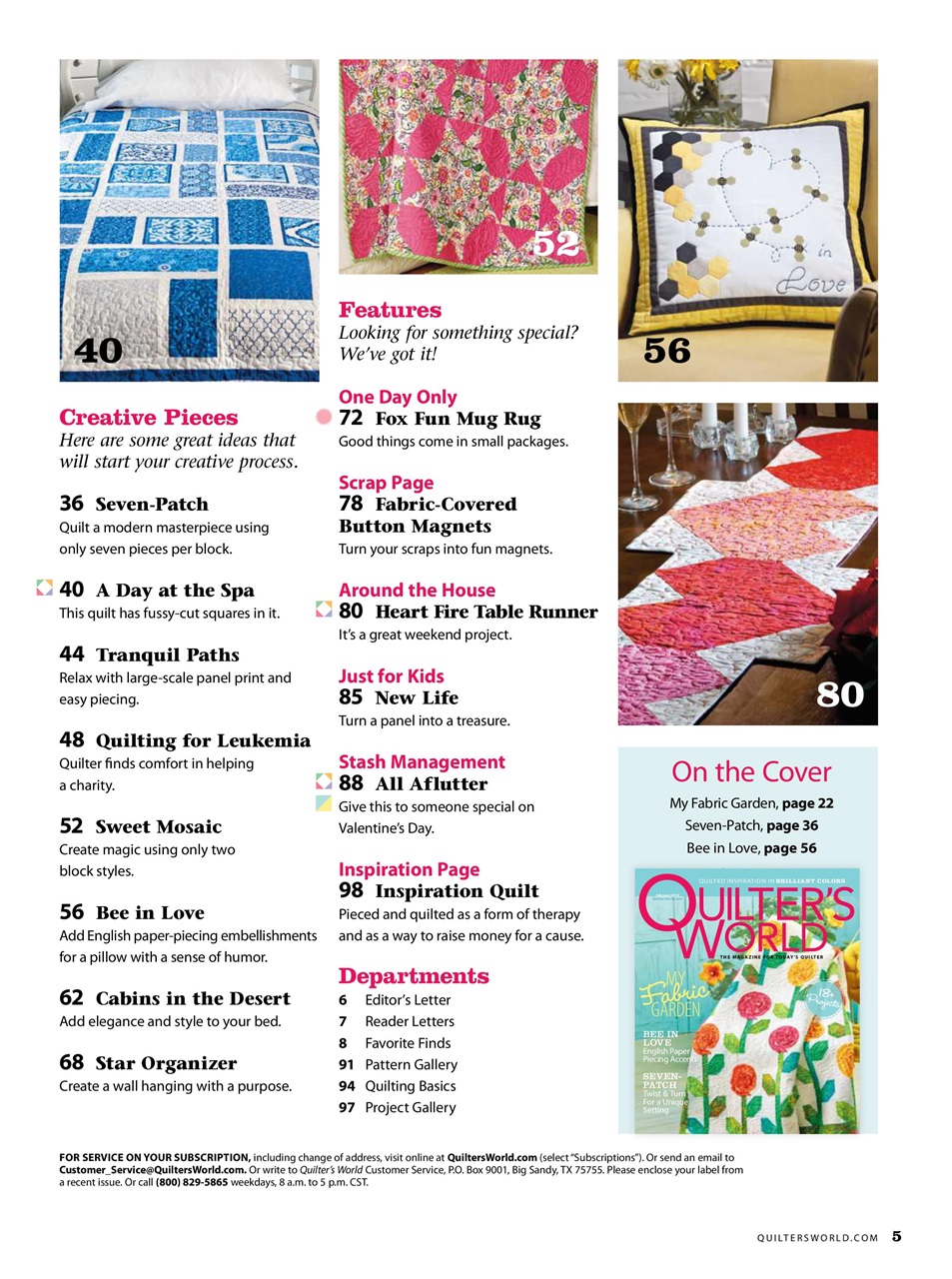 Quilter's World Preview Pages