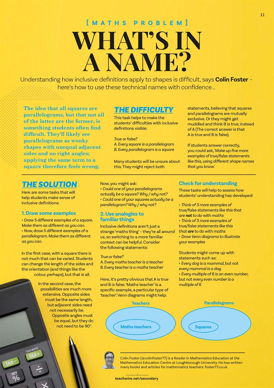 Teach Secondary Preview Pages