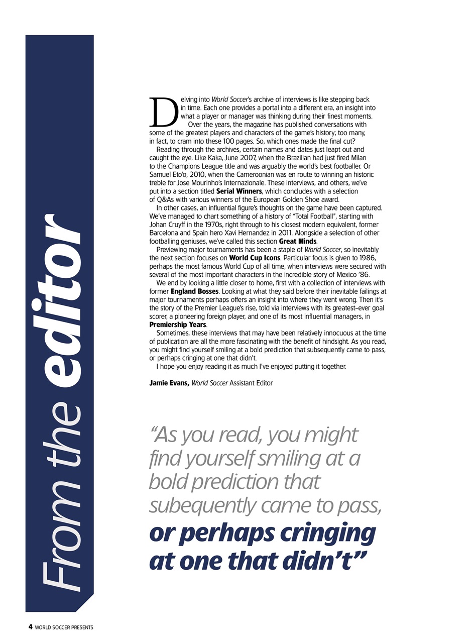 World Soccer Presents Preview Pages