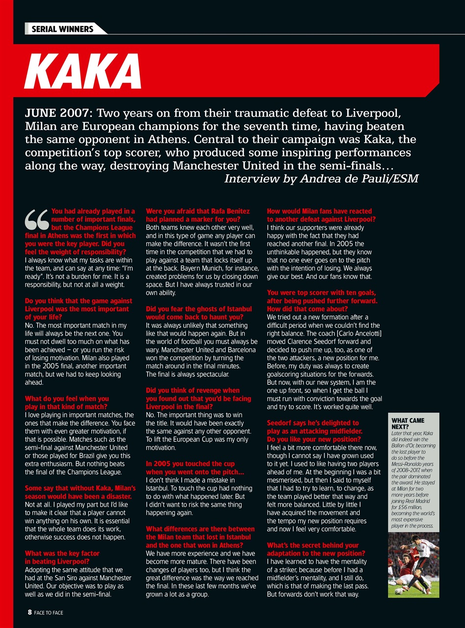 World Soccer Presents Preview Pages