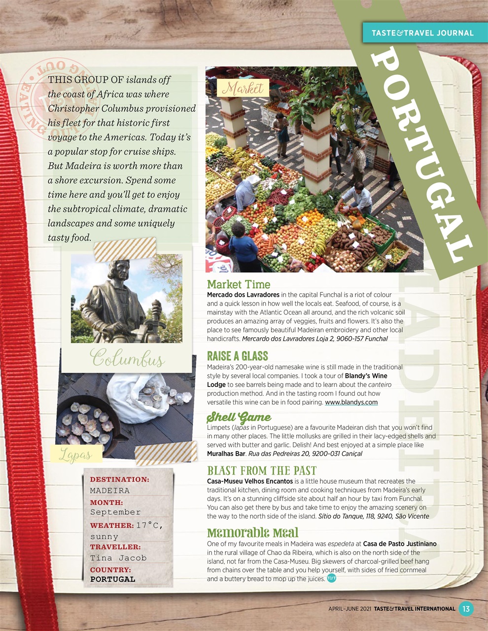 Taste & Travel International Preview Pages