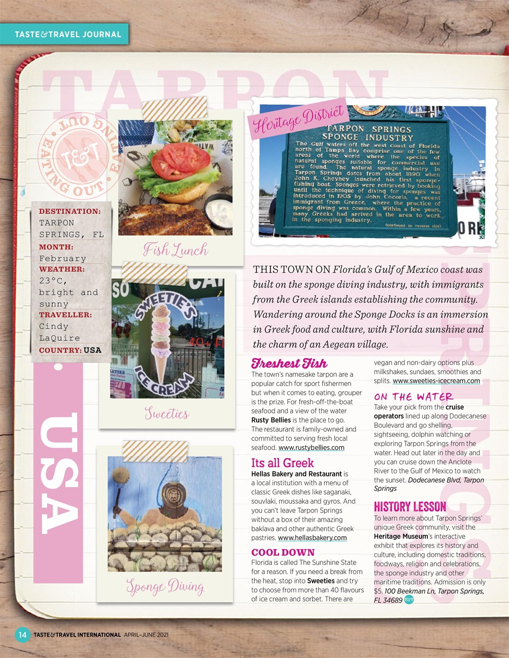 Taste & Travel International Preview Pages