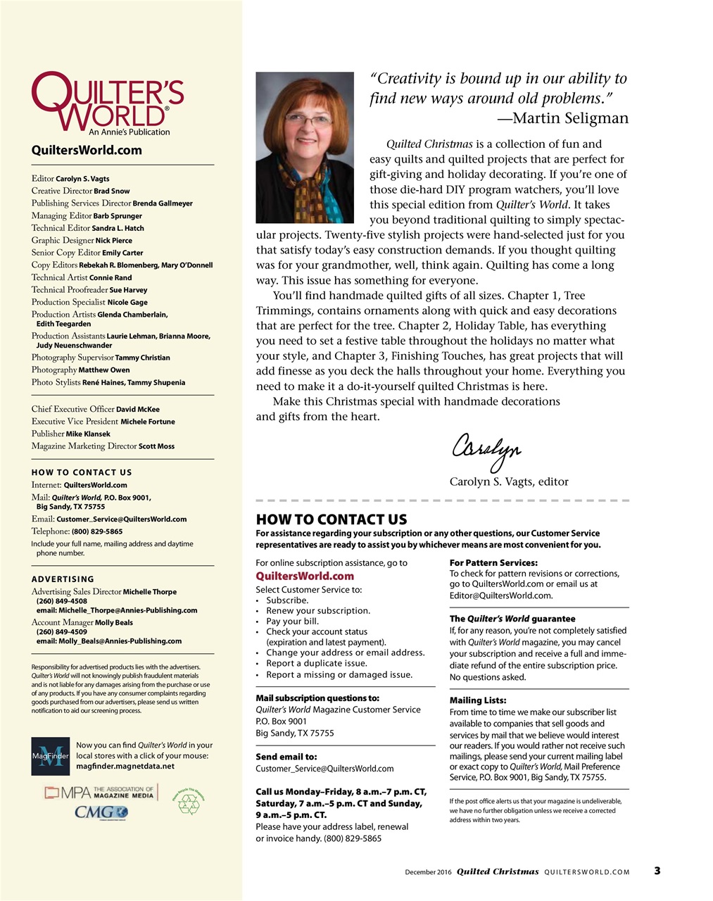 Quilter's World Preview Pages