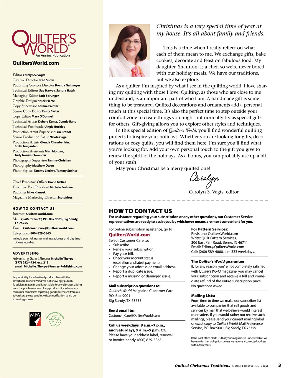 Quilter's World Preview Pages