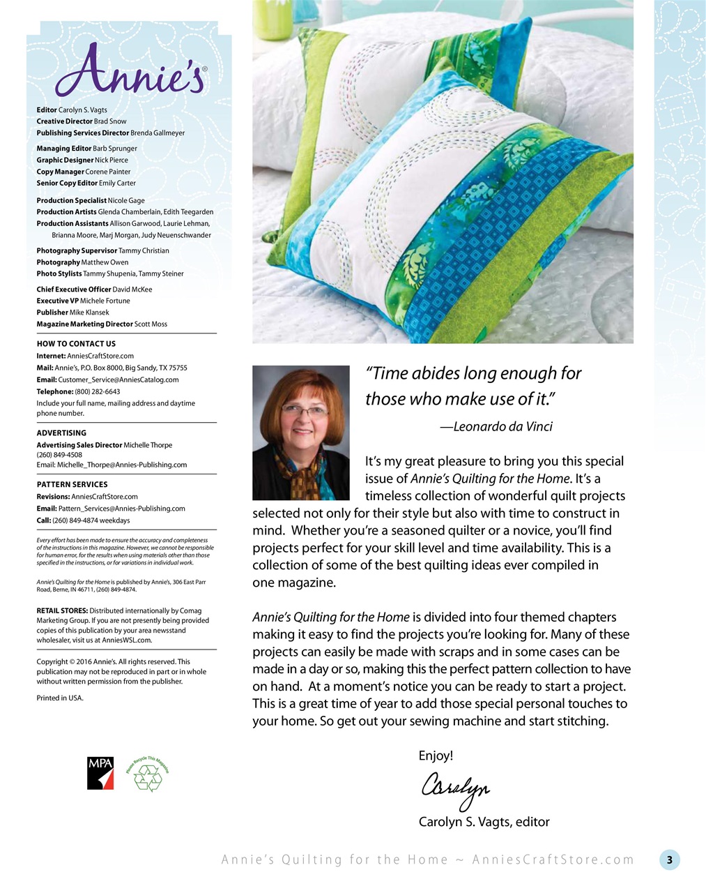Quilter's World Preview Pages