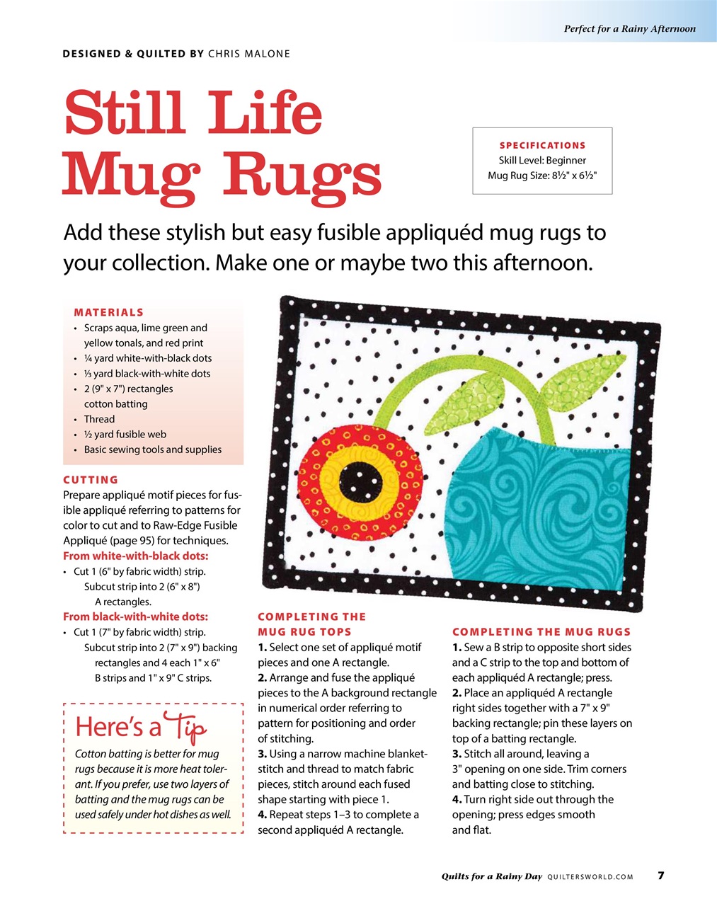 Quilter's World Preview Pages