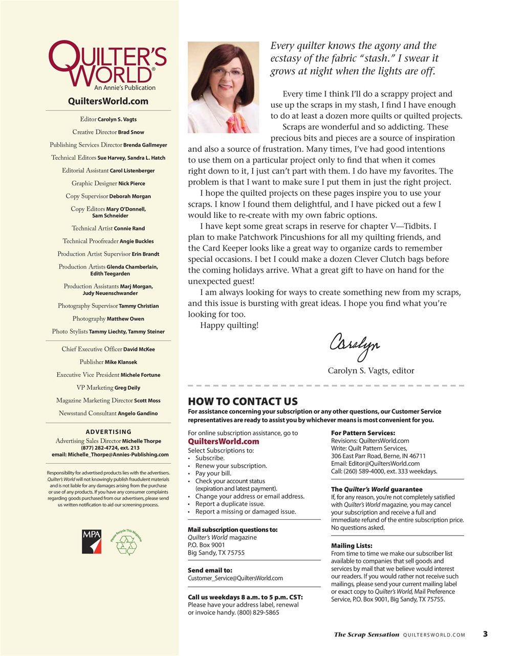 Quilter's World Preview Pages