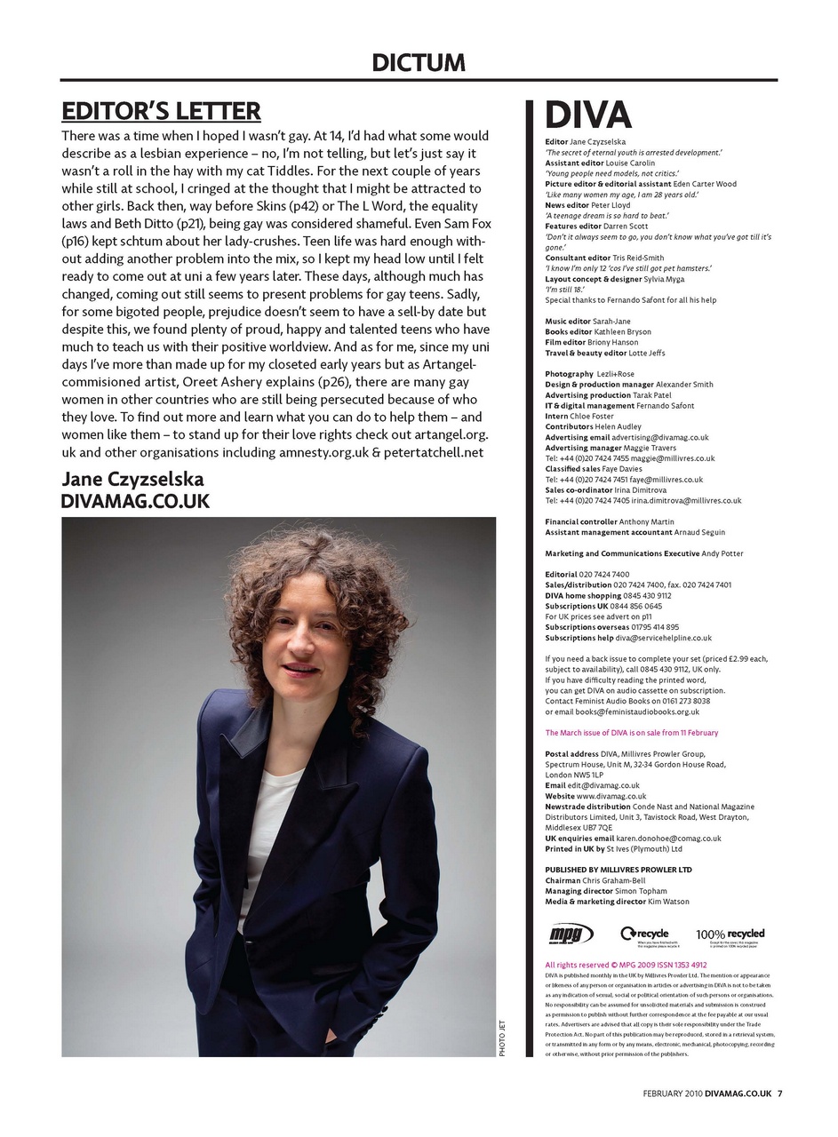 DIVA Magazine Preview Pages