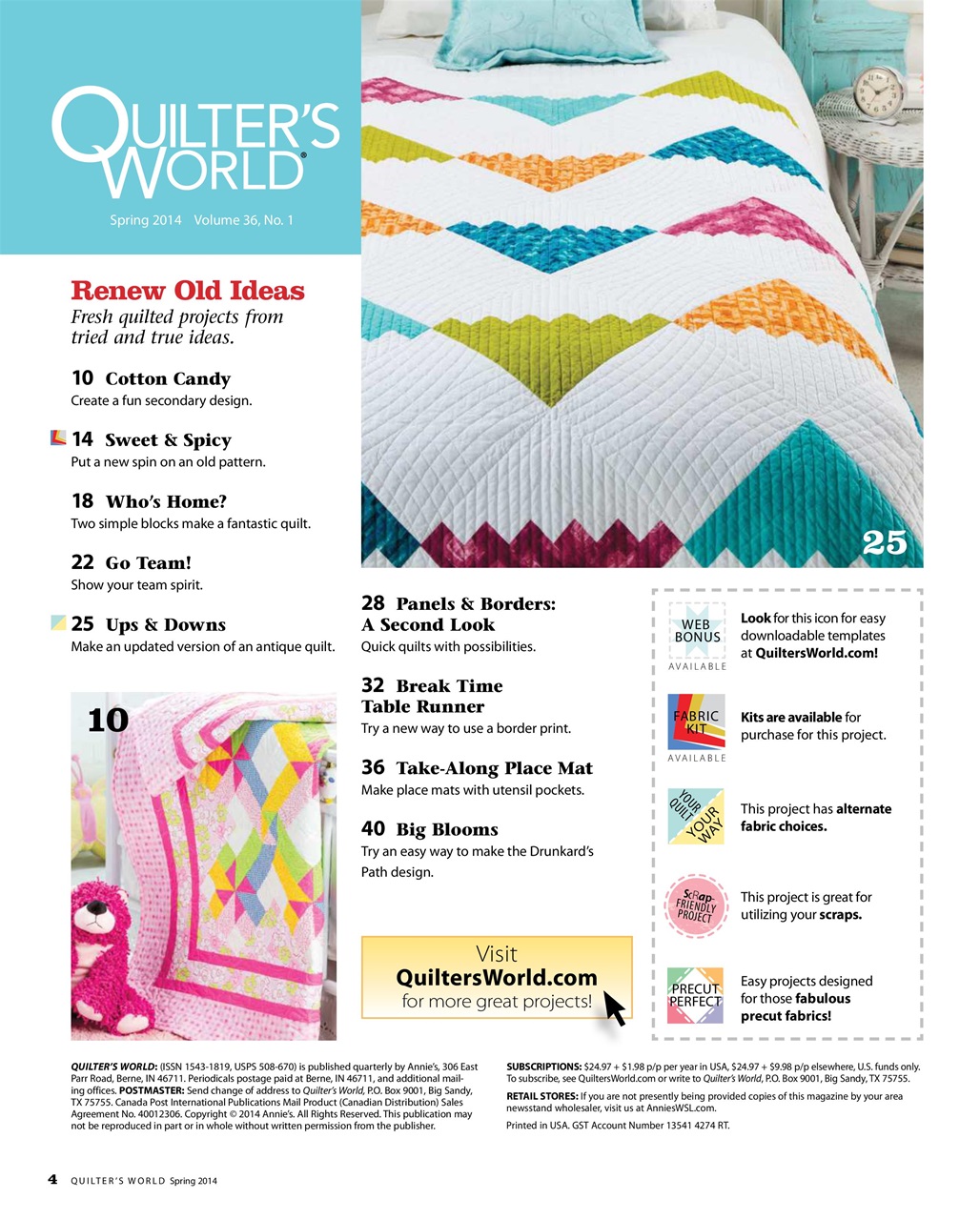 Quilter's World Preview Pages