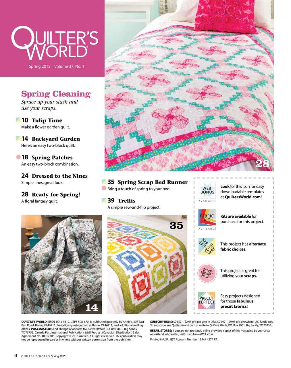 Quilter's World Preview Pages