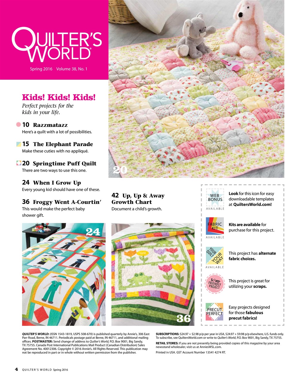 Quilter's World Preview Pages