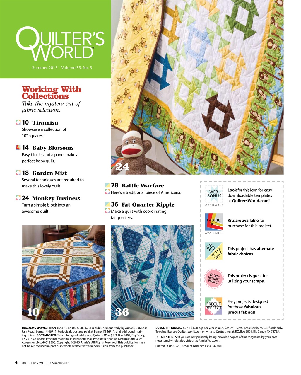 Quilter's World Preview Pages