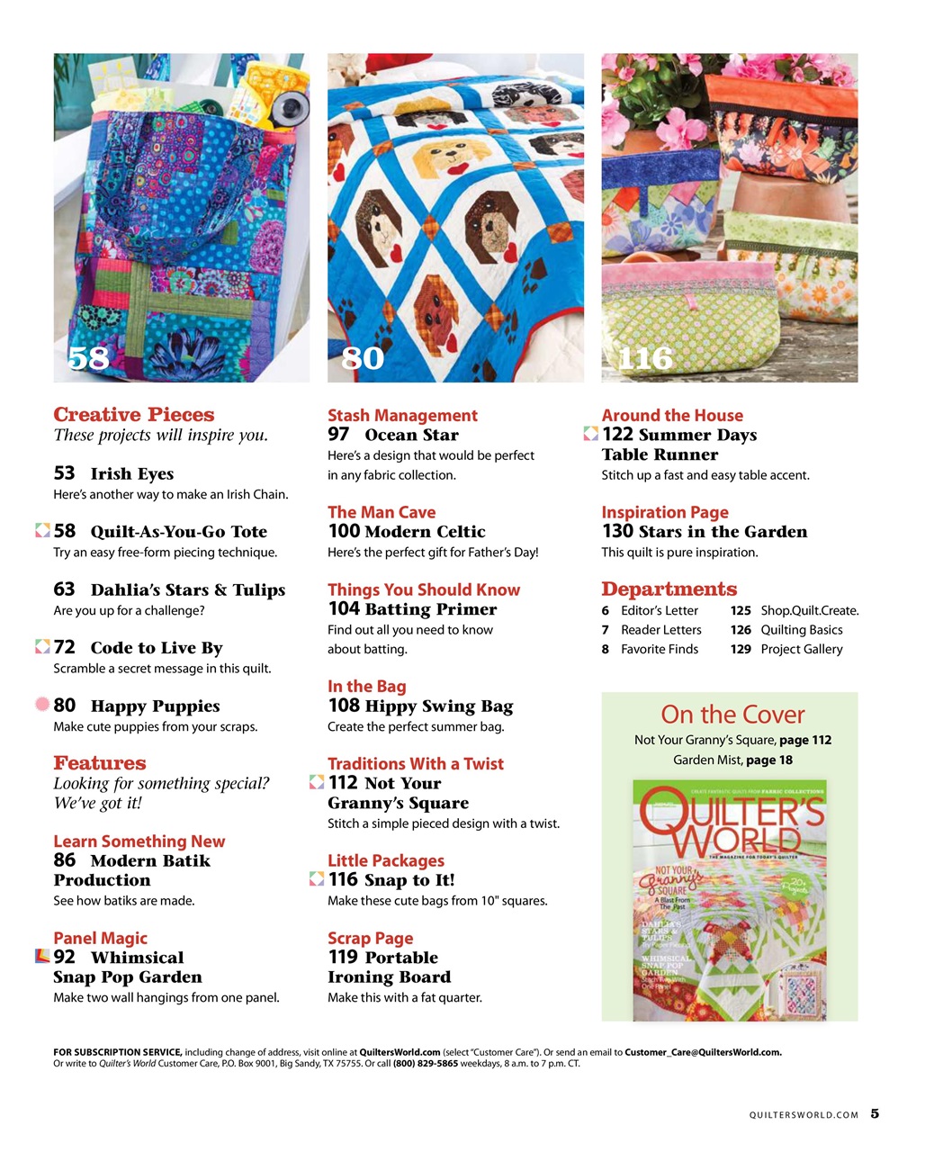 Quilter's World Preview Pages