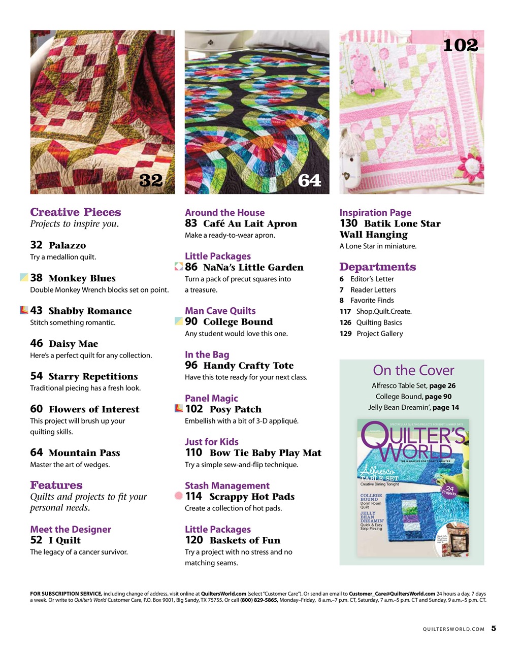 Quilter's World Preview Pages