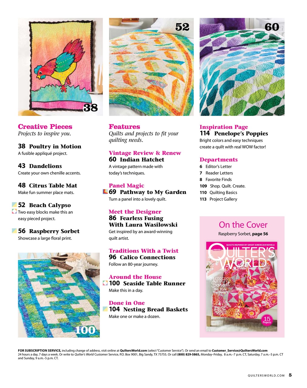 Quilter's World Preview Pages