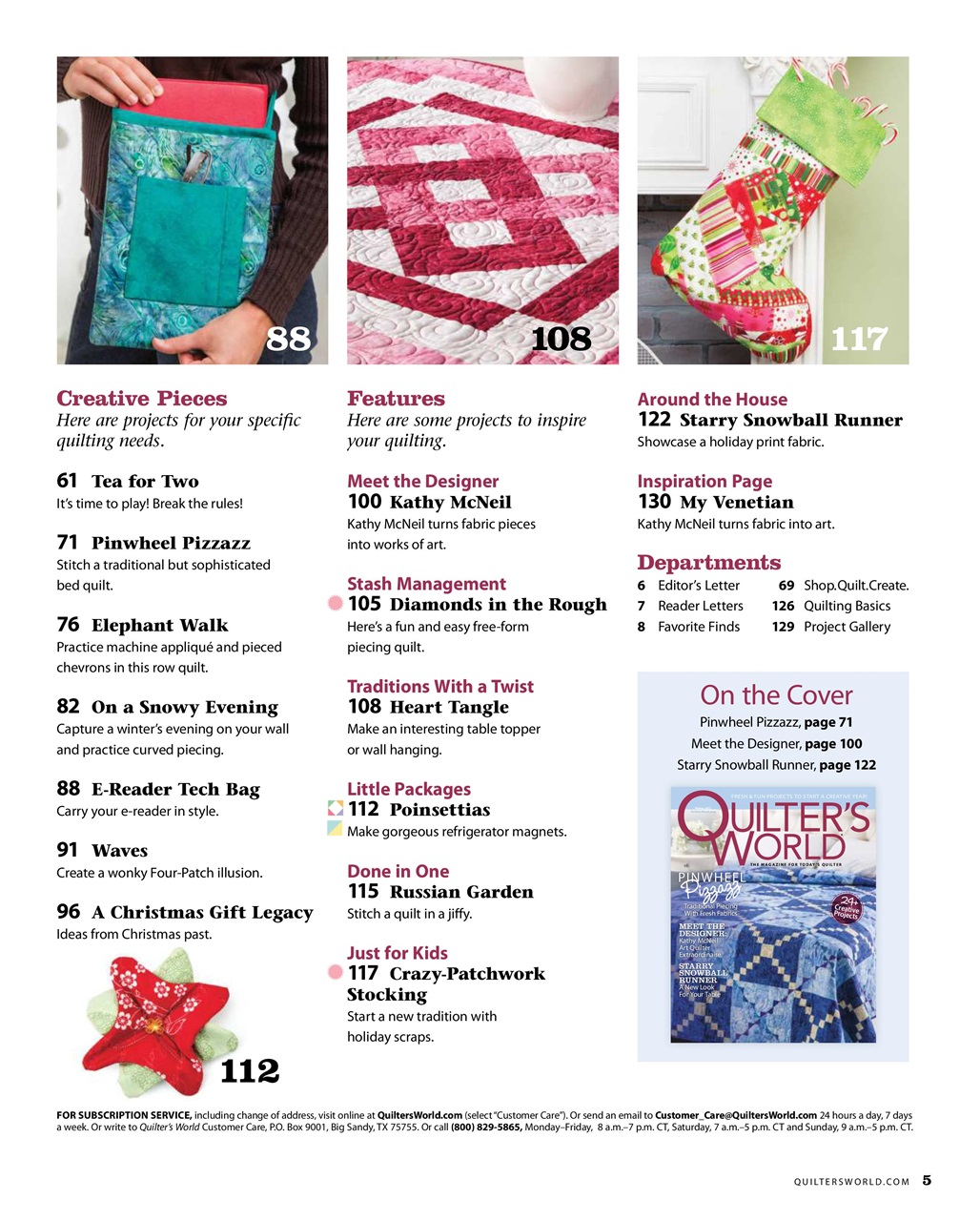 Quilter's World Preview Pages