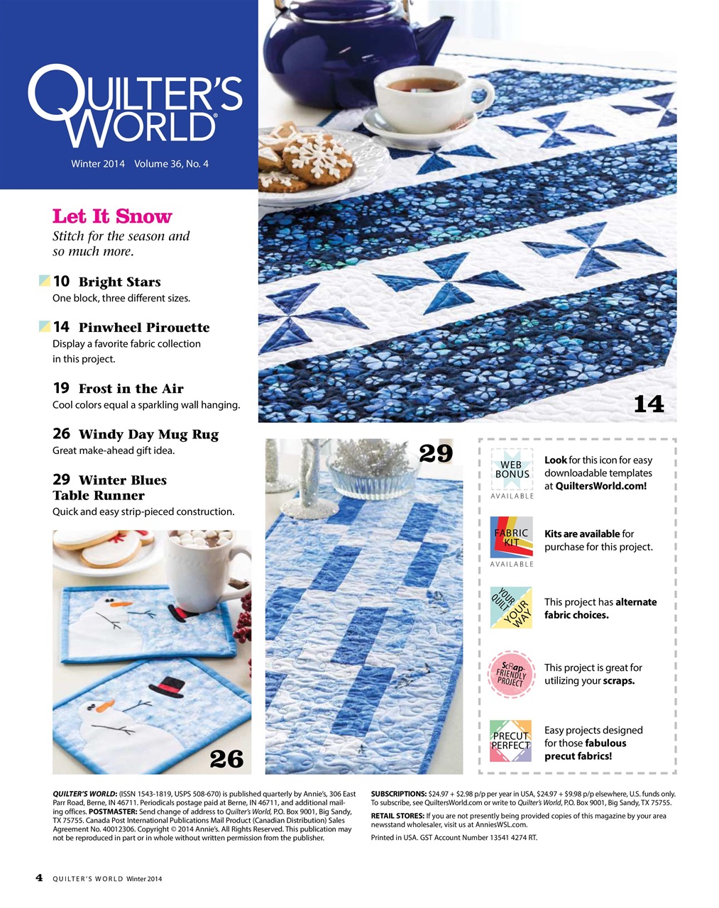 Quilter's World Preview Pages