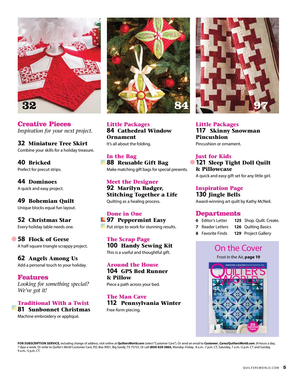 Quilter's World Preview Pages