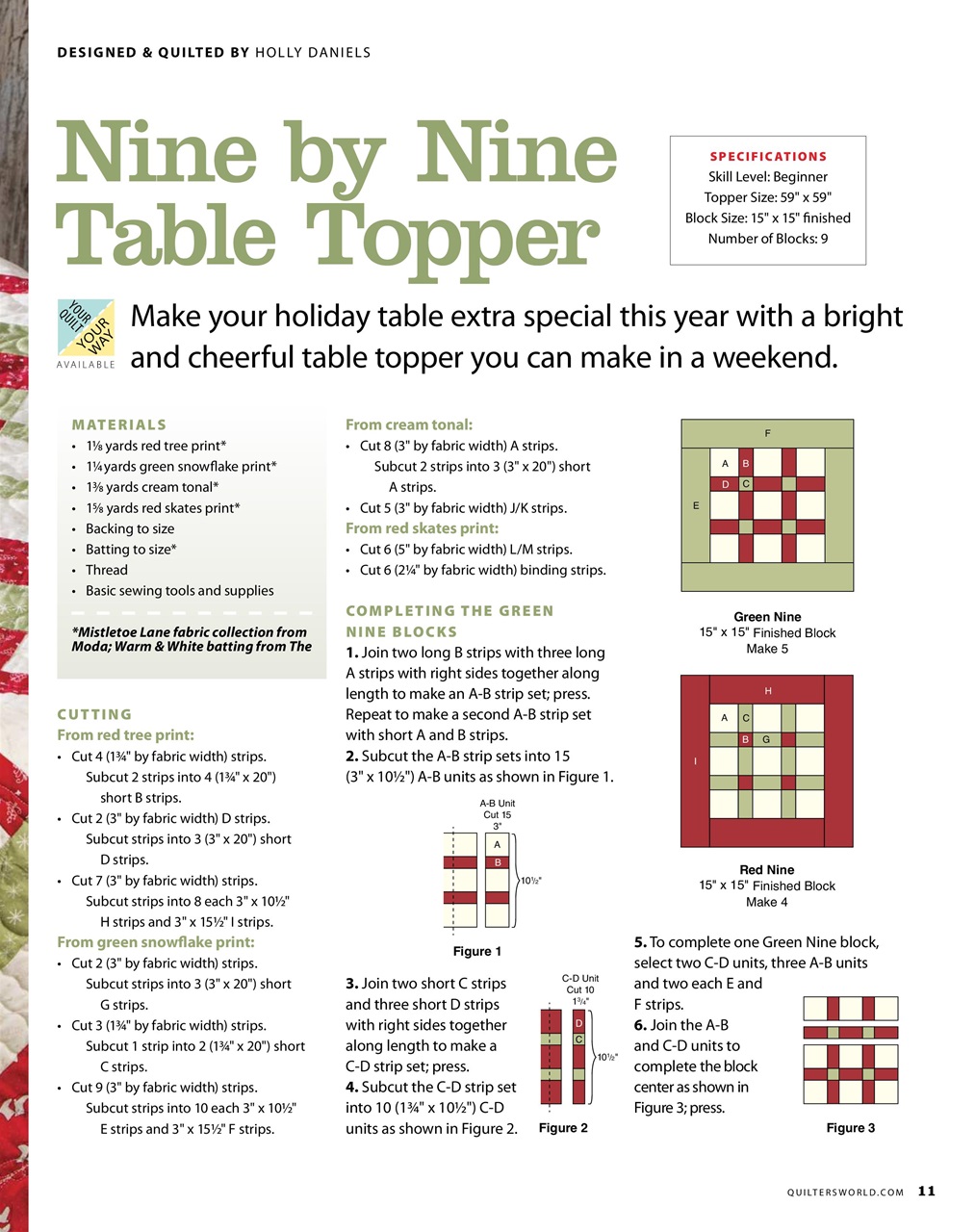 Quilter's World Preview Pages