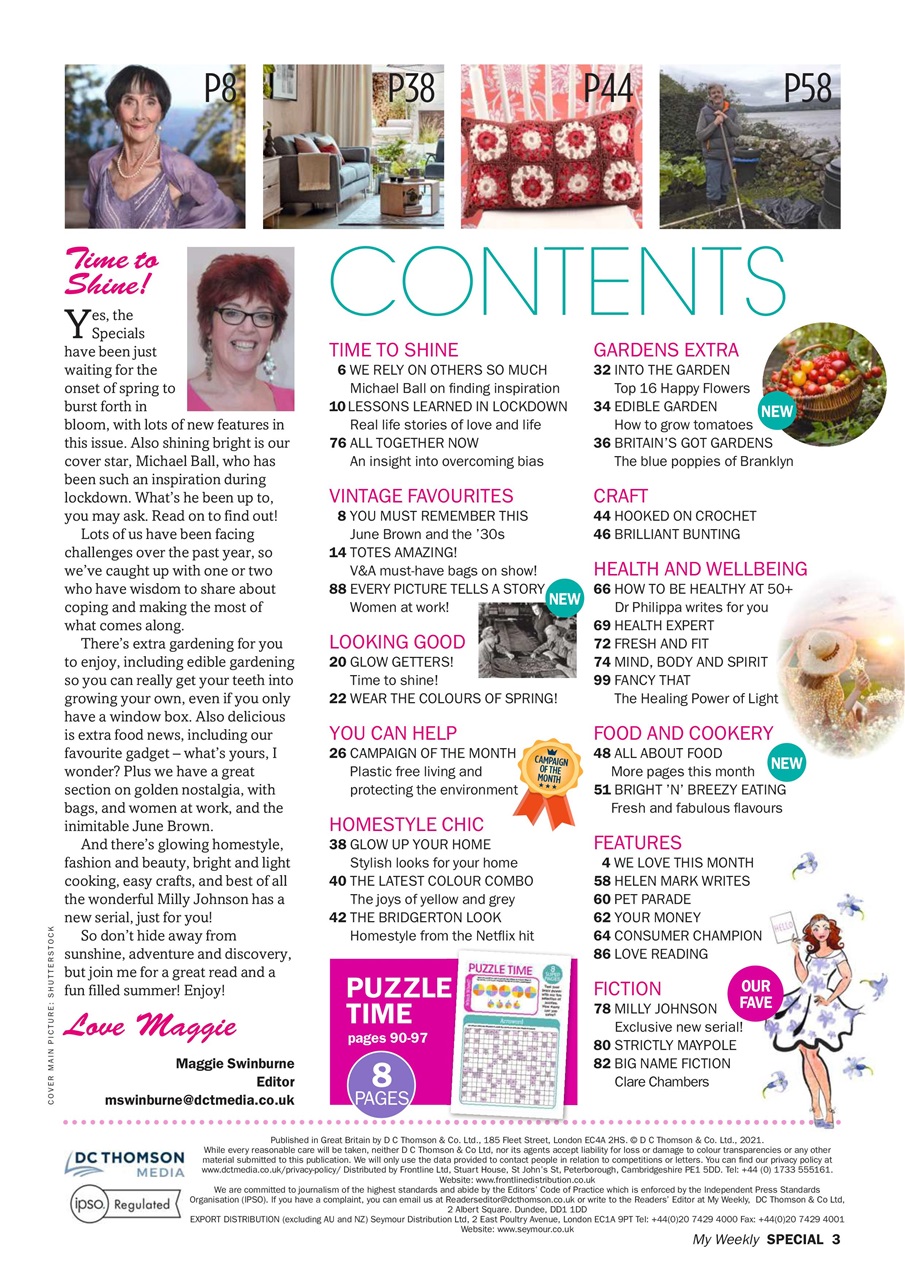 My Weekly Special Preview Pages